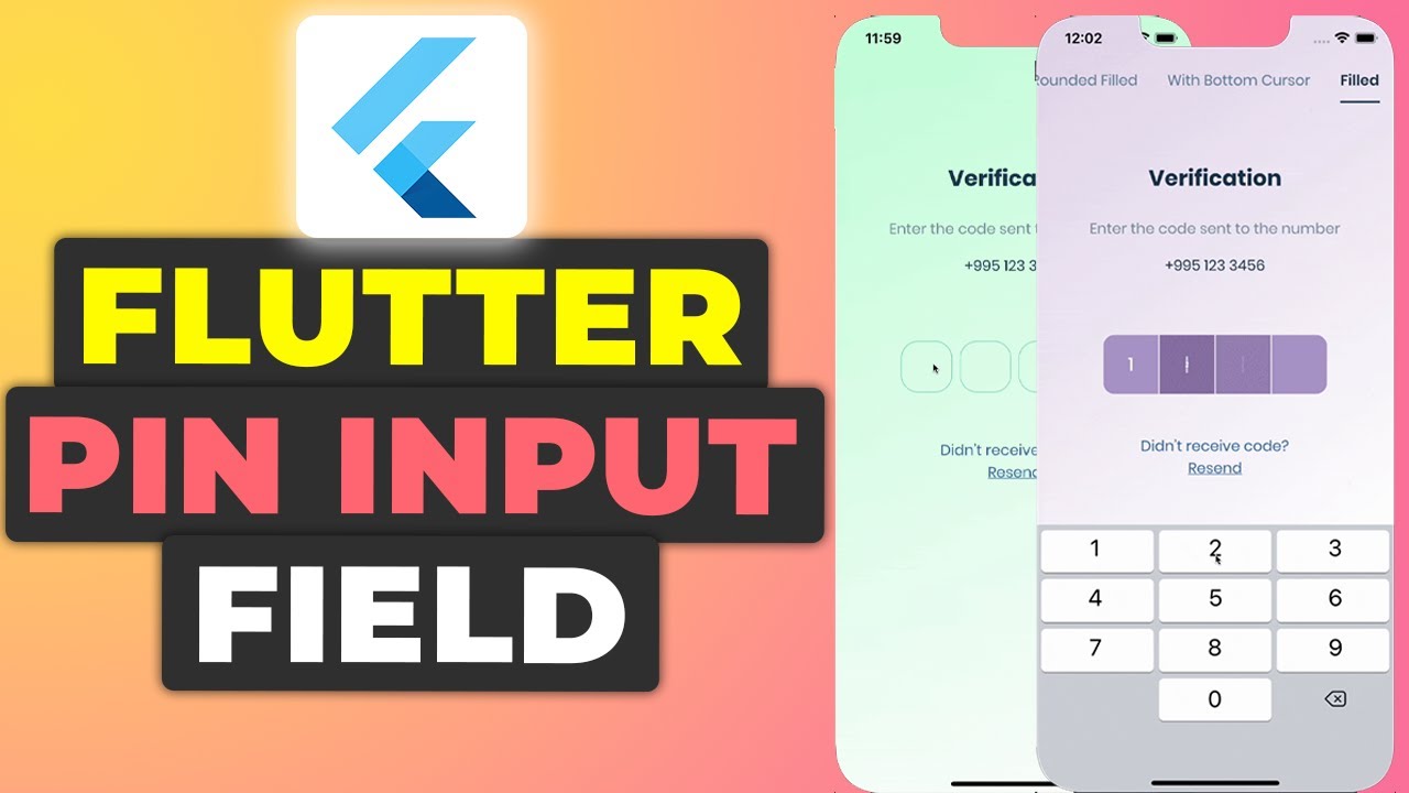 Flutter OTP Verification Screen Using Pin Input Field | PinInput Form Field Guide Flutter