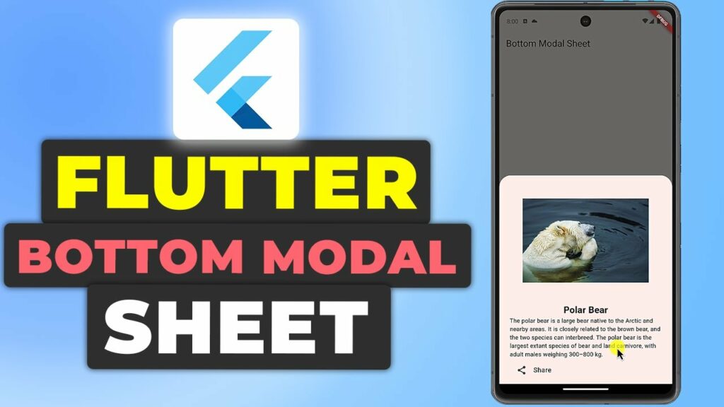 Flutter Bottom Modal Sheet Tutorial | Bottom Sheet Flutter Guide ...