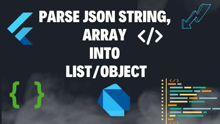 Dart Convert Parse Json String Array Into List Object Hussain Mustafa