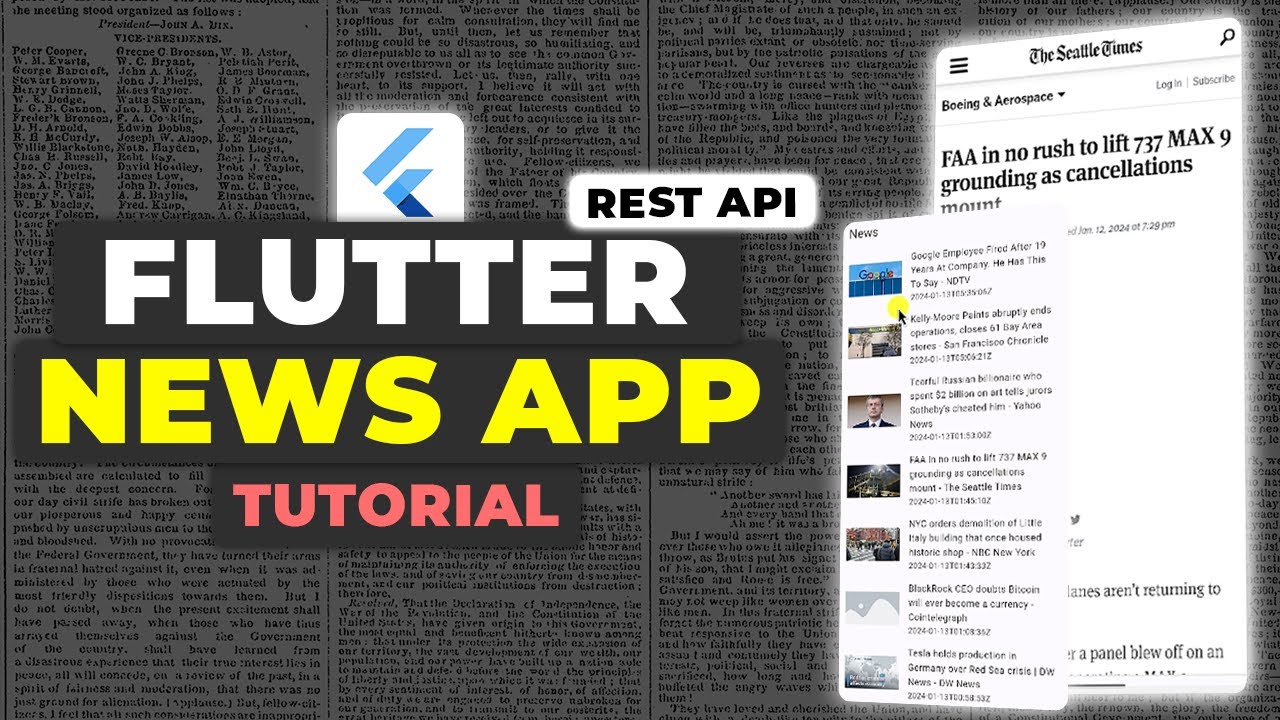 Flutter News App Tutorial | REST API Powered News Application Application Guide